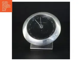 Georg Jensen barometer i tin med bordholder (str. Diameter 11 cm)