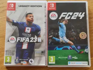 2 nintendo switch spil. Fifa 23 legacy + FC24 