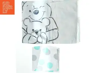 Sengetøj med bamse design (str. 45x40 og 96x140 cm)