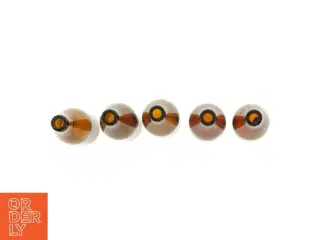 Brune vintage glasflasker (str. 21 x 6,5 cm)