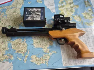 Snowpeak PP800R pcp luftpistol 4,5 mmmed rødpunkt 
