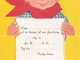 Illa - Foldeudkort - Indbydelse - U/ nr.