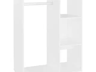 Garderobe 80x40x110 cm spånplade hvid