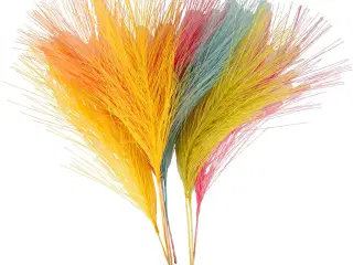 Kunstige fjer, L: 15 cm, B: 8 cm, ass. farver, 10stk./ 1 pk.