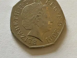 50 Pence England 2001