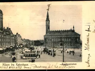 Hilsen fra København -  Raadhuspladsen - B.M. & Co. 506