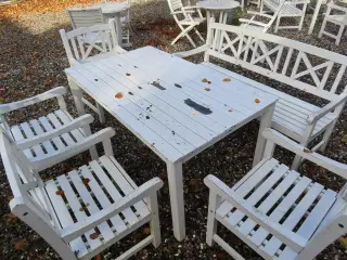 Havebord med bænk og 4 stk. stole JUTLANDIA