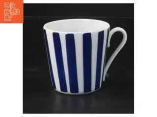 LyBlå stribe kaffekop fra Lyngby (str. Ø 7x7 cm)