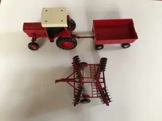 Traktormodel med tilbehør