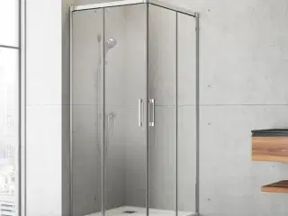 Frostet Glas skydedør hjørneløsning skræddersyet STRØMBERG