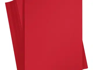 Karton, A4, ark 210x297 mm, 180 g, julerød, 100ark/ 1 pk.