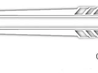 AMG-Racing stripe i hvid GLC, C/E-klasse