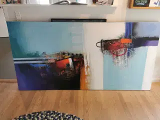 Olie maleri på lærred 100x200 cm