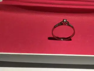 Diamantring hvidguld