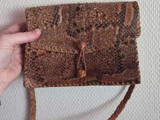 Vintage slangeskinds taske