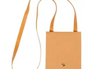 Elegant Lys Brun Skuldertaske i Læderpapir