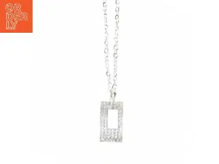 Kæde med rektangulært vedhæng fra Fashion Jewelry (str. 60 cm)