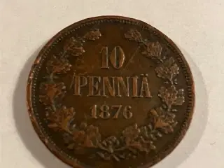 10 Pennia 1876 Finland