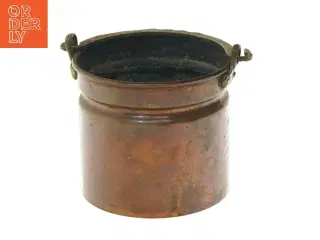 Gammel kobbergryde (str. Ø 11,5 cm længde 9,5 cm)