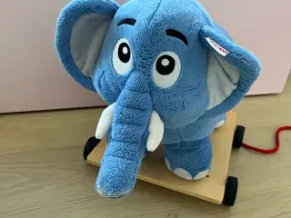 Blå Træk elefant