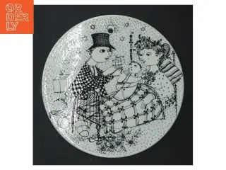 Juleplatte 'December Mirakel' fra Bjørn Wiinblad (str. Ø 15 cm)