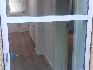 Terressedør med glas træ/allu