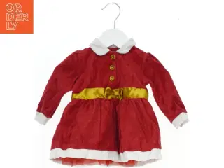 Rød julekjole med guldbånd fra VRS (str. 62)