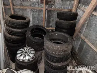 Blandede dæk og fælge 68 styk