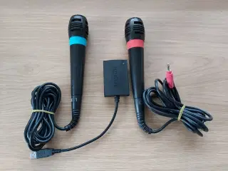 Original Sony singstar mikrofoner + controller til