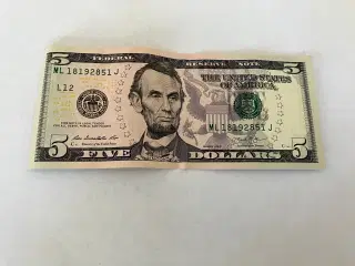Five Dollars USA 2013