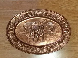 Kobber julefad el platte NU25kr