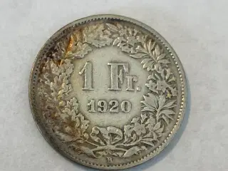 1 Franc Switzerland 1920