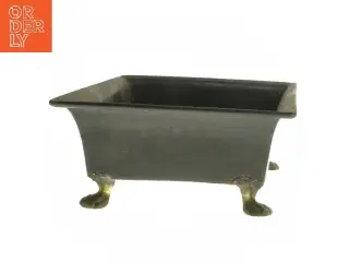 Kvadratisk metalblomsterpotte med ben fra Ilva (str. 22,5x22,5x10 cm)