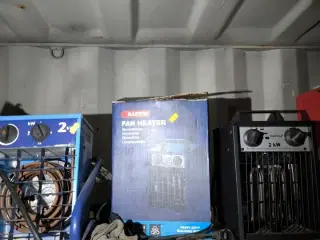 3 stk. varmeblæsere