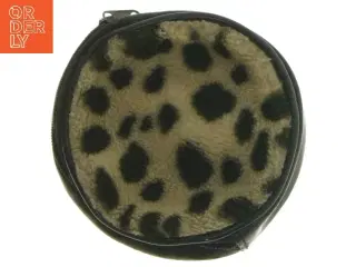 Leopard mønstret pung (str. Ø 10,5 cm)