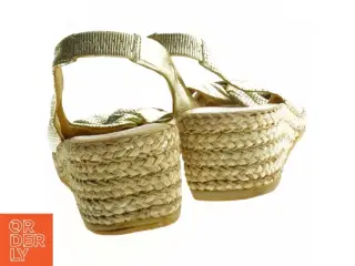 Guld farvede espadriller fra Ib Balschmidt (str. 39)