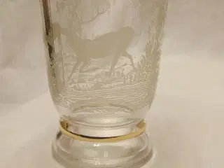 Glas med hjorte