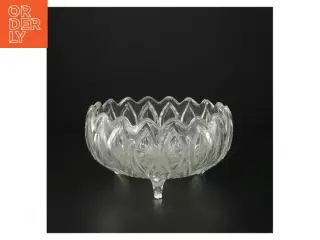 Glasfad med mønster (str. Ø. 17 cm)