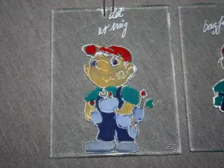 Glas billeder Det er mig og Mig bagfra 15 cm x 12 