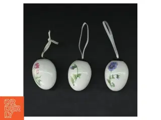 Royal copenhagen Porcelænsæg med blomster (str. 8 cm. 3 styk)