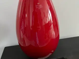 Holmegaard Cocoon vase rød 