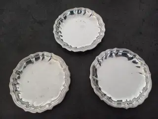 Glasbakke – Sølvplet - 94 mm