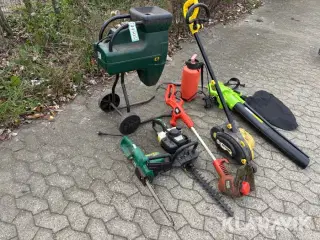 Blandet lot haveredskaber