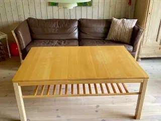 Sofabord fra Haslev møbelfabrik med hylde