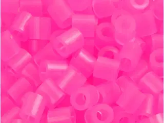 Rørperler, str. 5x5 mm, hulstr. 2,5 mm, medium, rosa neon (32257), 6000stk./ 1 pk.