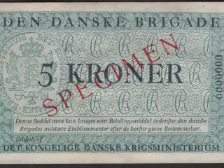 5 Kr Den Danske Brigade "Specimen"