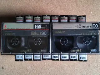 Sony videobånd. Hi8 og  Betamax .