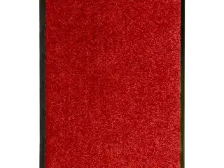 Vaskbar dørmåtte 40x60 cm rød