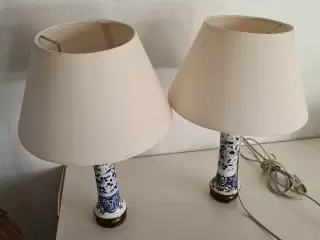 2 antikke bordlamper