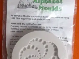 Cupcake topper Alphabet Moulds